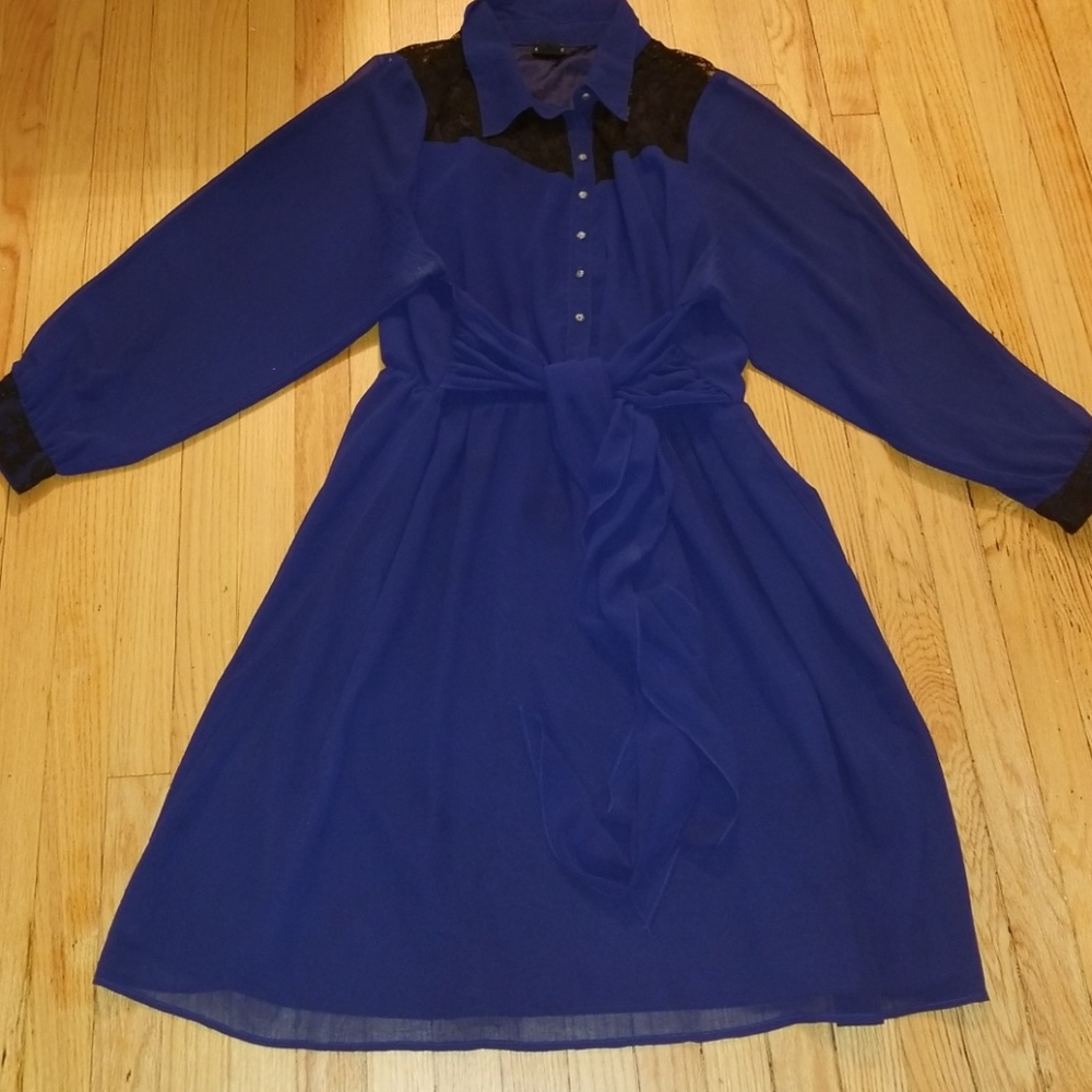 Blue Dress with lace